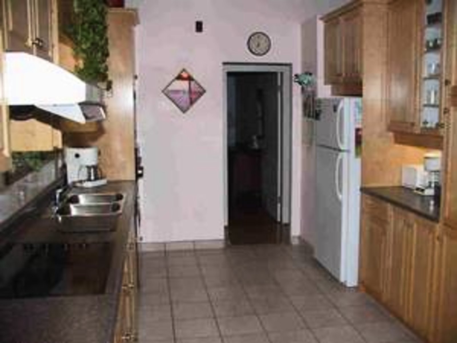Kitchen New cabinets, tiled floors, appliances, countertops